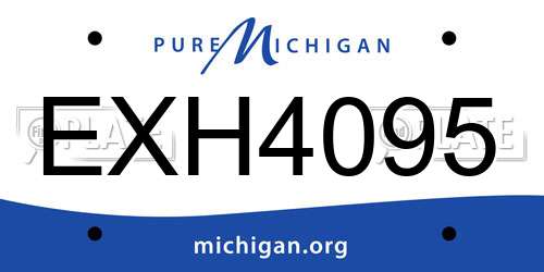 EXH4095 Michigan License Plate