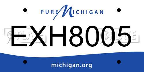 EXH8005 Michigan License Plate