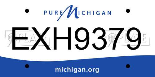 EXH9379 Michigan License Plate