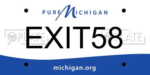EXIT58 Michigan License Plate