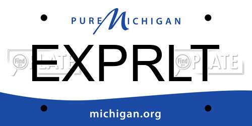 EXPRLT Michigan License Plate
