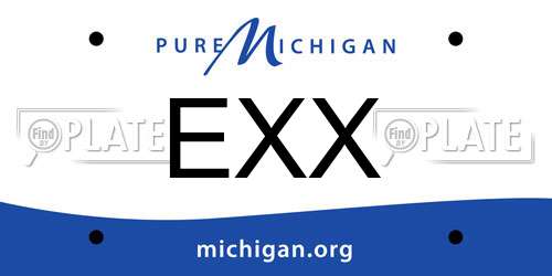 EXX Michigan License Plate