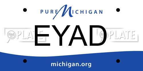 EYAD Michigan License Plate