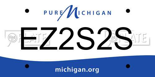 EZ2S2S Michigan License Plate