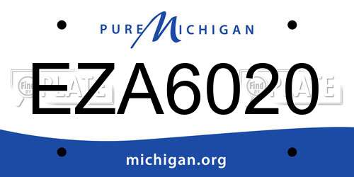 EZA6020 Michigan License Plate