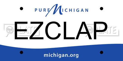 EZCLAP Michigan License Plate