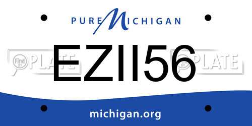 EZII56 Michigan License Plate