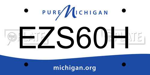 EZS60H Michigan License Plate