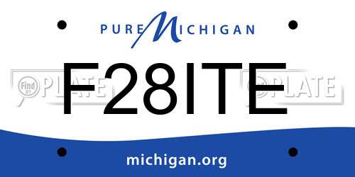 F28ITE Michigan License Plate