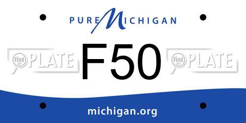 F50 Michigan License Plate