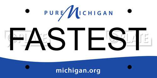 FASTEST Michigan License Plate