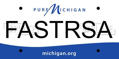 FASTRSA Michigan License Plate