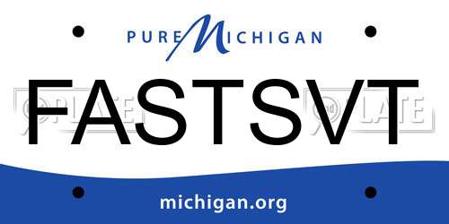 FASTSVT Michigan License Plate