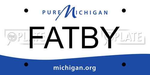 FATBY Michigan License Plate