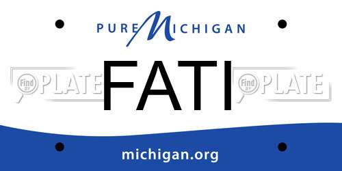 FATI Michigan License Plate