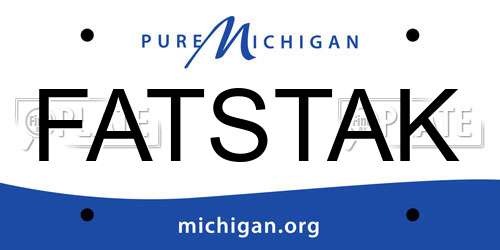FATSTAK Michigan License Plate