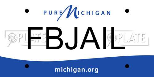 FBJAIL Michigan License Plate