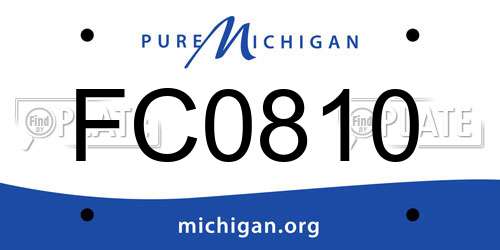 FC0810 Michigan License Plate