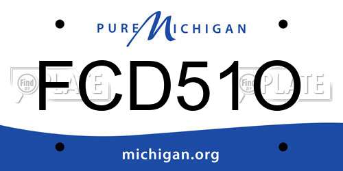 FCD51O Michigan License Plate