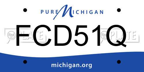 FCD51Q Michigan License Plate