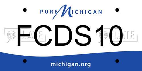 FCDS10 Michigan License Plate