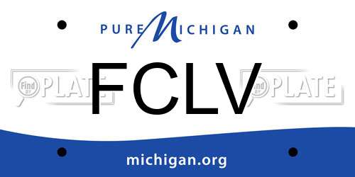 FCLV Michigan License Plate
