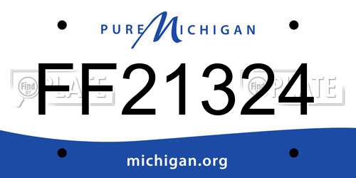 FF21324 Michigan License Plate