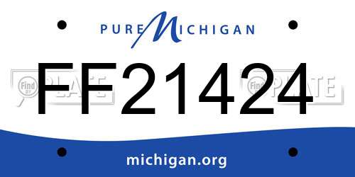 FF21424 Michigan License Plate