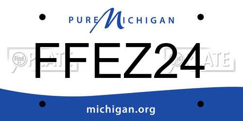 FFEZ24 Michigan License Plate