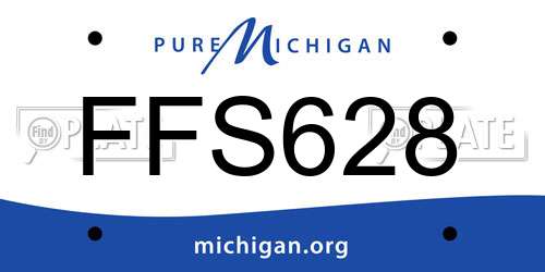FFS628 Michigan License Plate