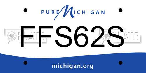FFS62S Michigan License Plate