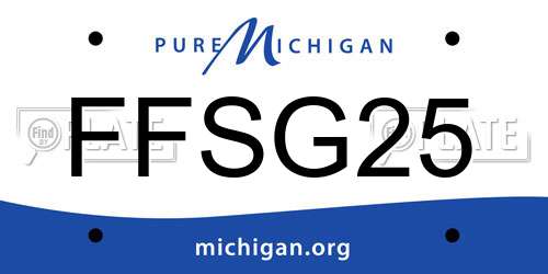 FFSG25 Michigan License Plate