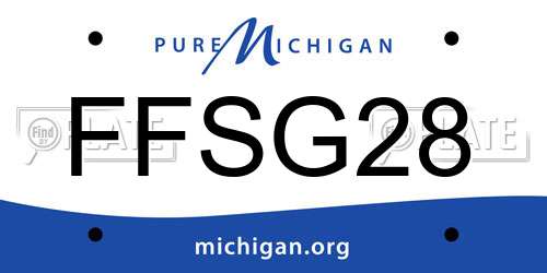 FFSG28 Michigan License Plate
