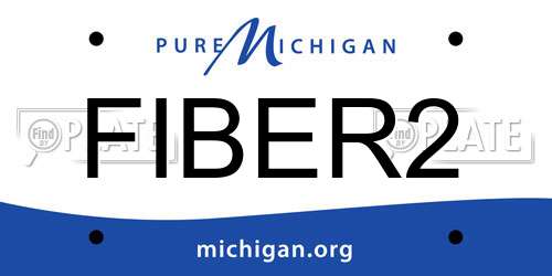 FIBER2 Michigan License Plate