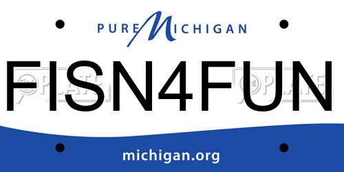FISN4FUN Michigan License Plate