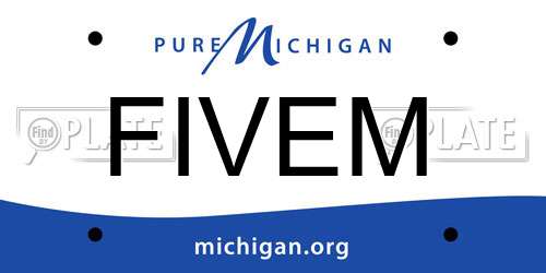 FIVEM Michigan License Plate