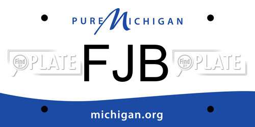 FJB Michigan License Plate
