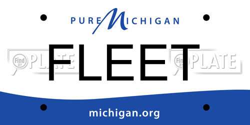 FLEET Michigan License Plate