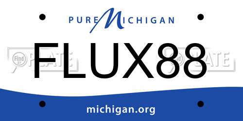 FLUX88 Michigan License Plate