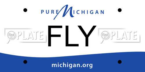 FLY Michigan License Plate