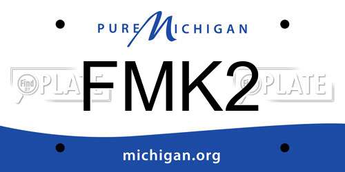 FMK2 Michigan License Plate
