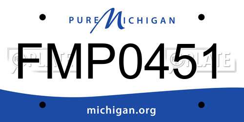 FMP0451 Michigan License Plate