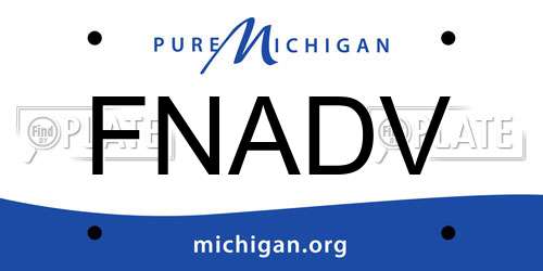 FNADV Michigan License Plate
