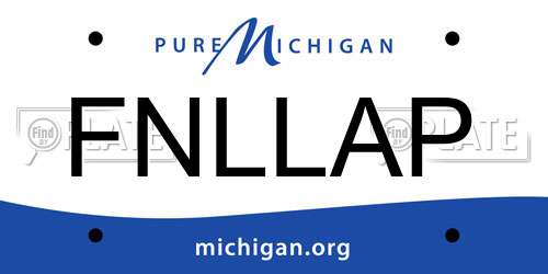 FNLLAP Michigan License Plate