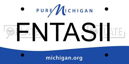 FNTASII Michigan License Plate