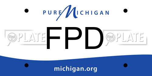 FPD Michigan License Plate