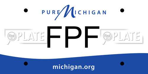 FPF Michigan License Plate