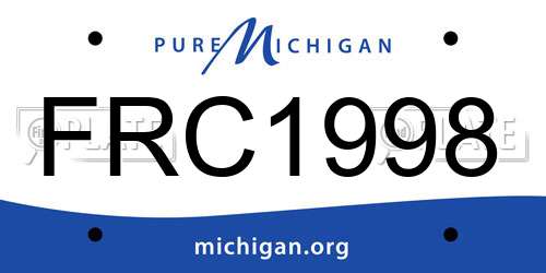FRC1998 Michigan License Plate