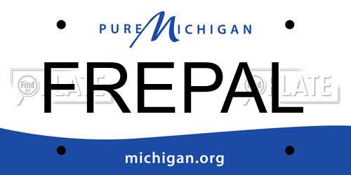 FREPAL Michigan License Plate