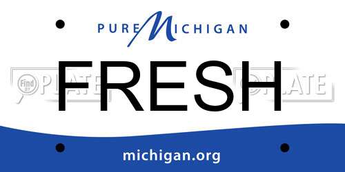 FRESH Michigan License Plate